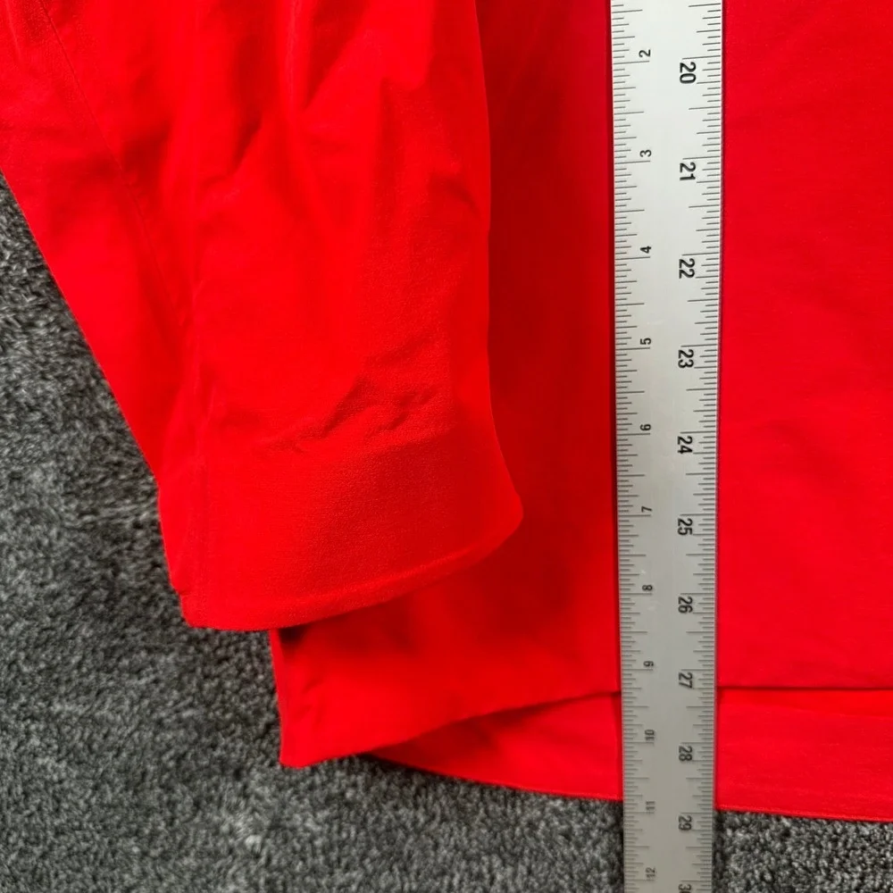 Outerknown Apex Series Jacket Mens L Red Full Zip Water Repellent Company Logo